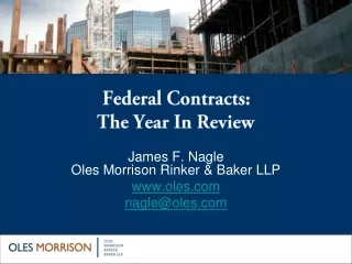 Federal Contracts: The Year In Review
