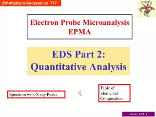 Electron Probe Microanalysis EPMA
