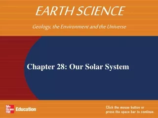 Chapter 28: Our Solar System