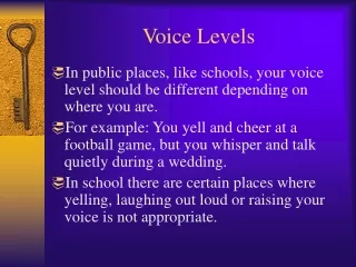 Voice Levels