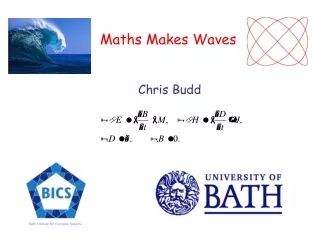 Maths Makes Waves Chris Budd