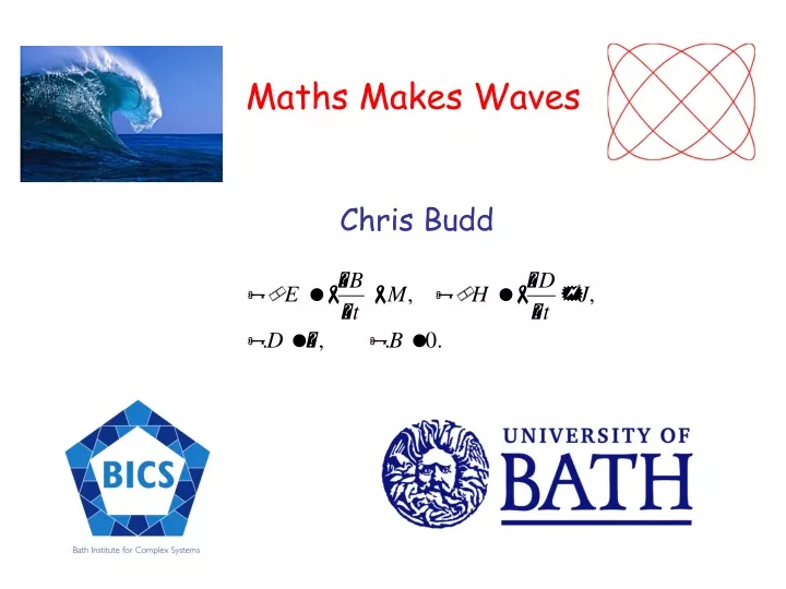 maths makes waves chris budd