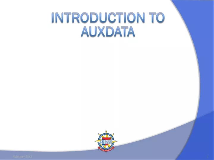 introduction to auxdata