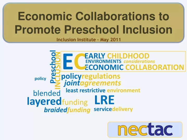 economic collaborations to promote preschool inclusion