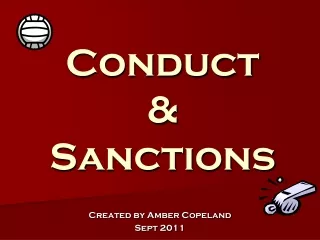 Conduct  &amp; Sanctions