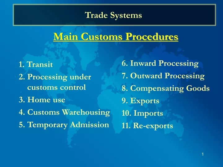 trade systems