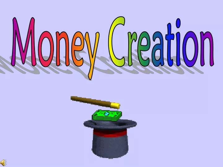 money creation