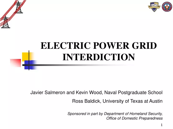 electric power grid interdiction