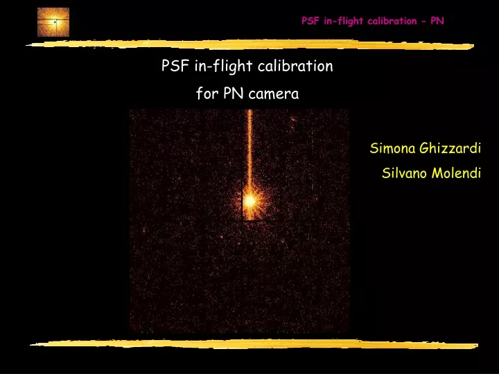 psf in flight calibration for pn camera