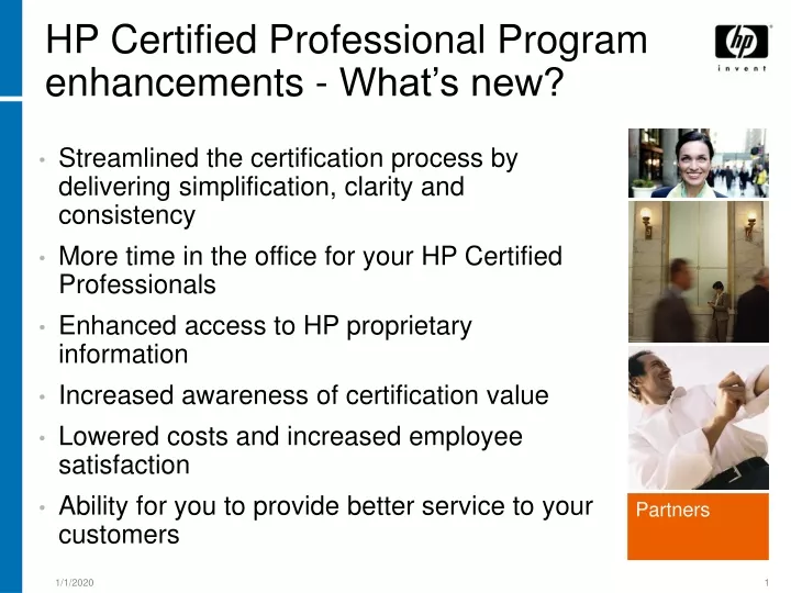 hp certified professional program enhancements what s new