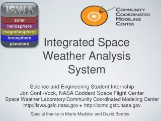 Integrated Space  Weather Analysis  System