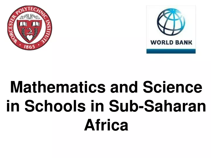 mathematics and science in schools in sub saharan africa