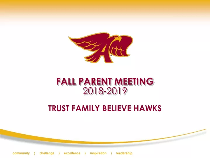 fall parent meeting 2018 2019