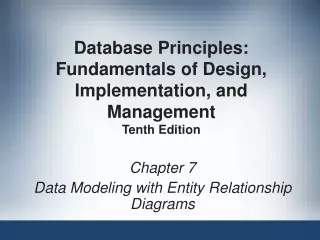 Chapter 7 Data Modeling with Entity Relationship Diagrams