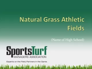 Natural Grass Athletic Fields