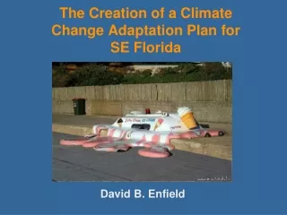 The Creation of a Climate Change Adaptation Plan for SE Florida