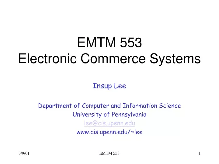 emtm 553 electronic commerce systems