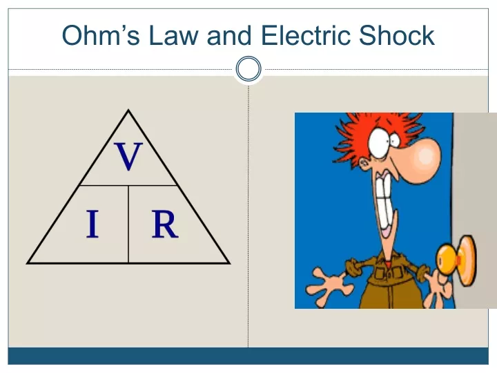 ohm s law and electric shock