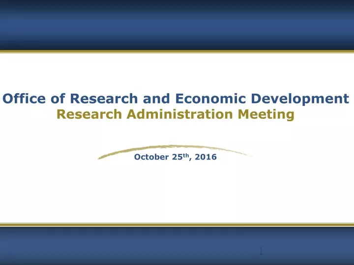 office of research and economic development