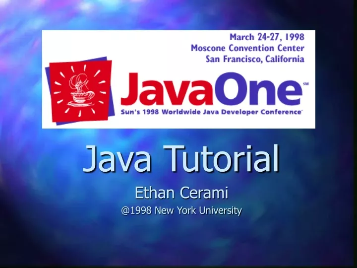 java tutorial ethan cerami @1998 new york university