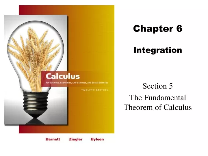 chapter 6 integration