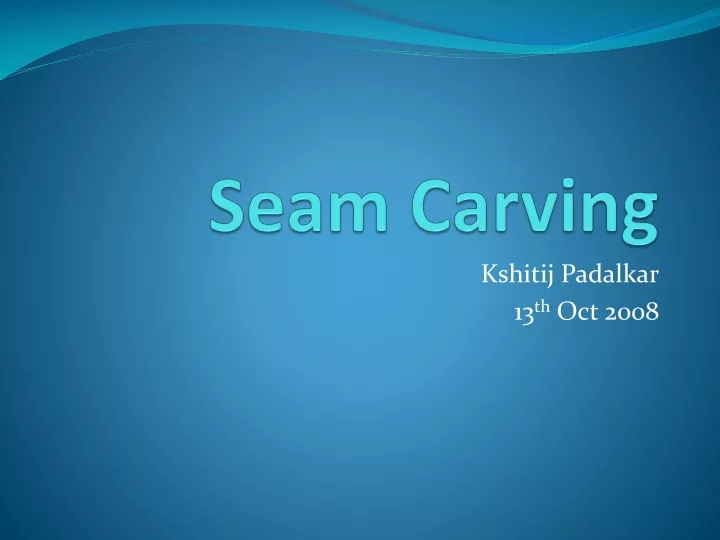 seam carving