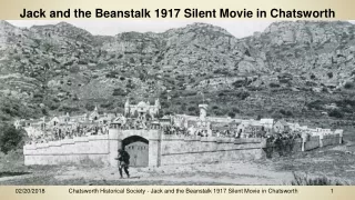 Jack and the Beanstalk 1917 Silent Movie in Chatsworth
