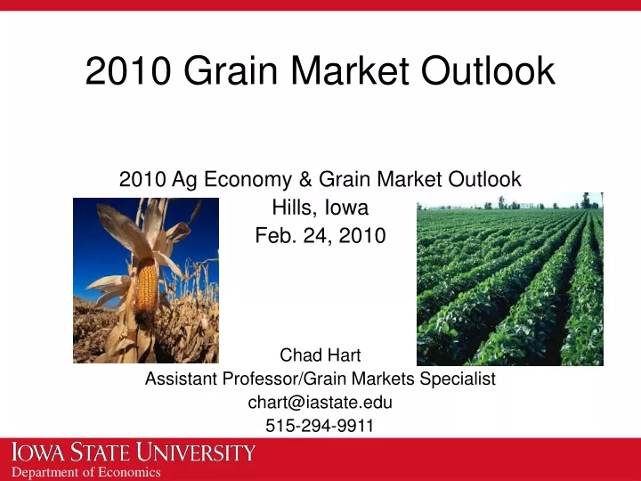 2010 grain market outlook