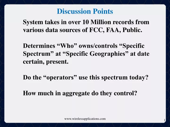 discussion points