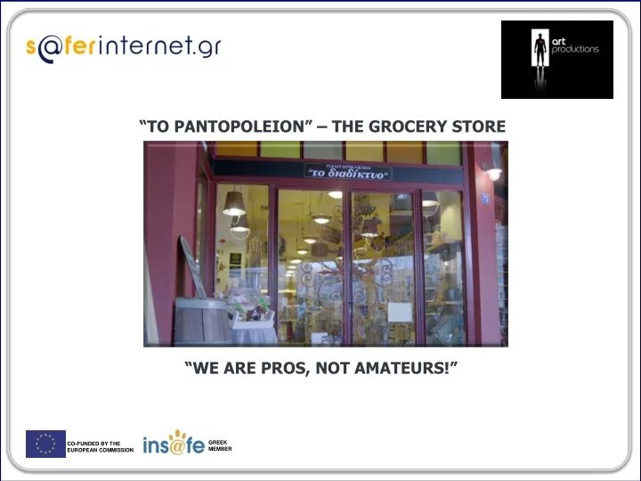 to pantopoleion the grocery store