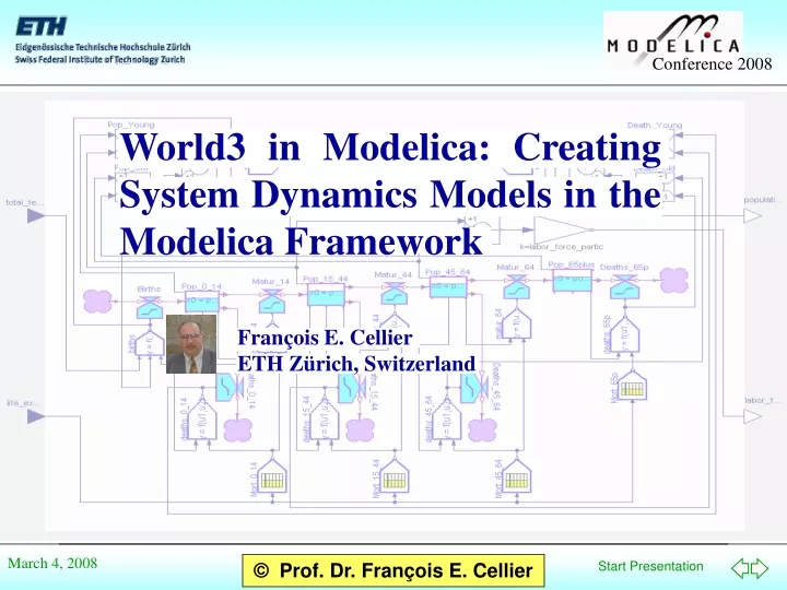 world3 in modelica creating system dynamics