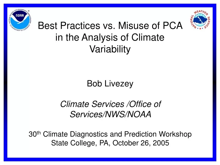 best practices vs misuse of pca in the analysis