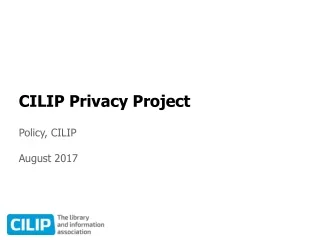 CILIP Privacy Project