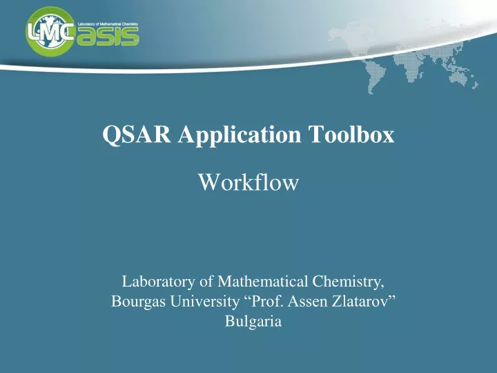 qsar application toolbox workflow
