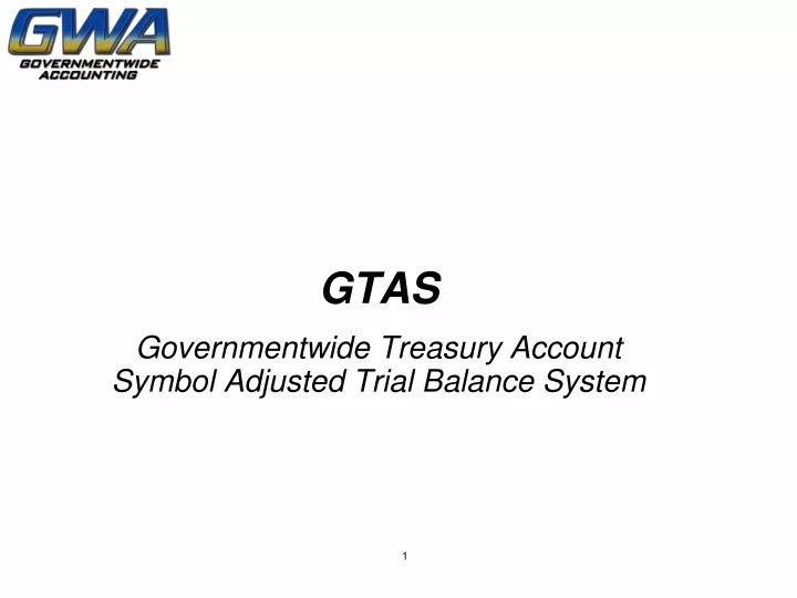 gtas governmentwide treasury account symbol