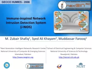 Immune-inspired Network Intrusion Detection System  ( i -NIDS)
