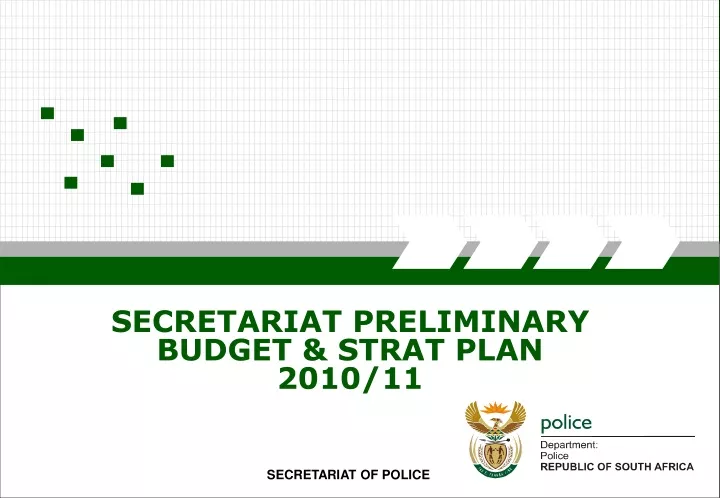secretariat preliminary budget strat plan 2010 11