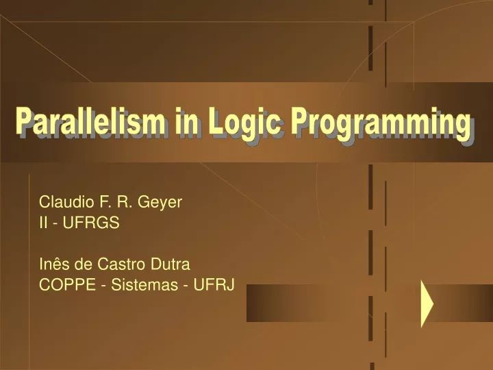 claudio f r geyer ii ufrgs in s de castro dutra coppe sistemas ufrj