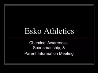 Esko Athletics