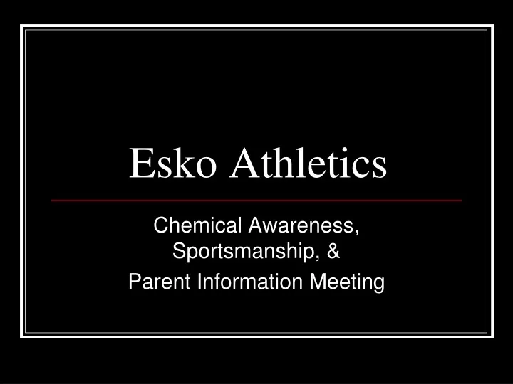 esko athletics