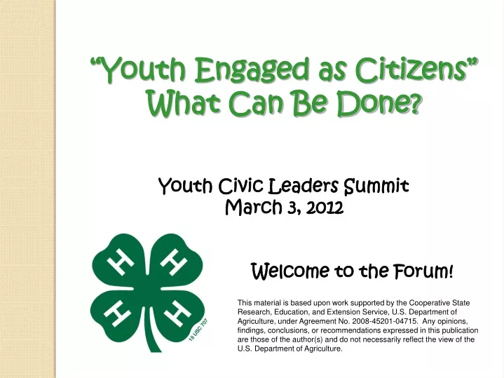 youth engaged as citizens what can be done youth