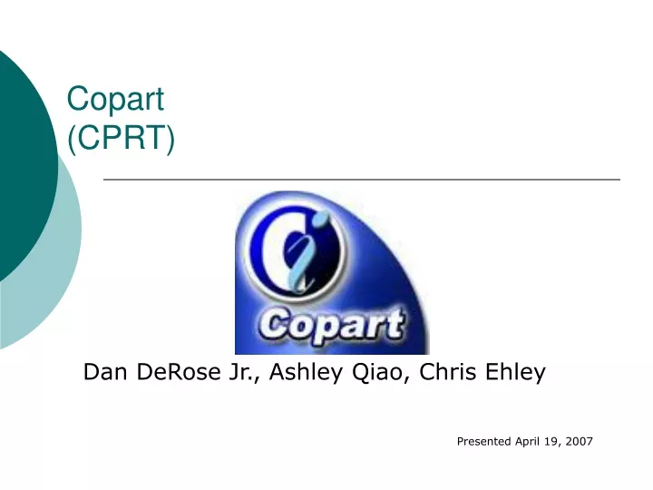 copart cprt