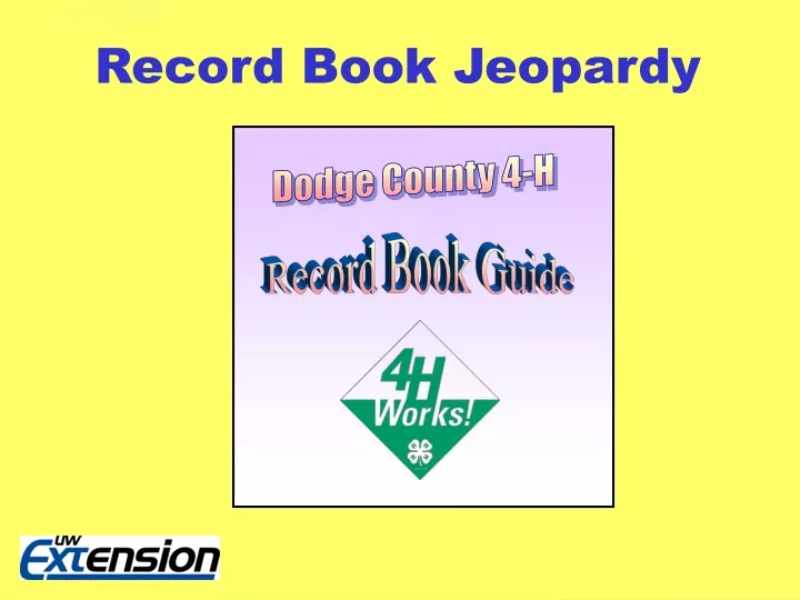 record book jeopardy