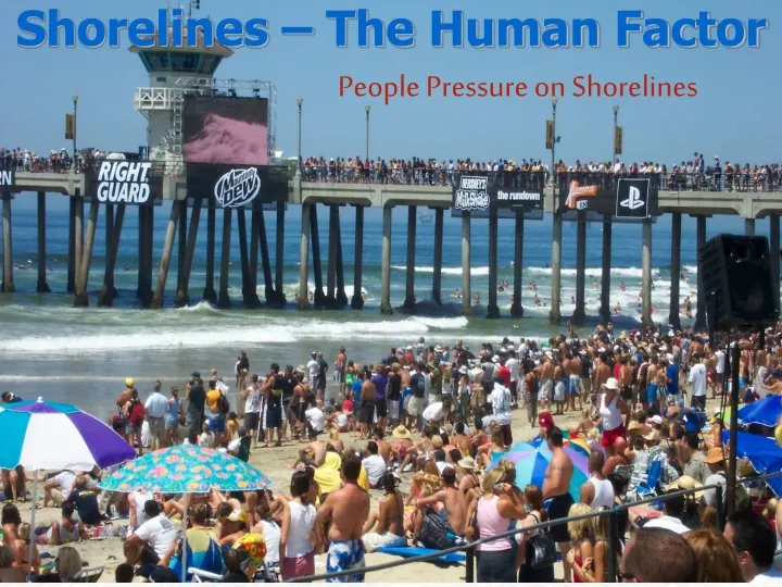 people pressure on shorelines