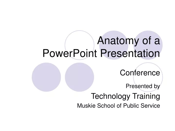 anatomy of a powerpoint presentation