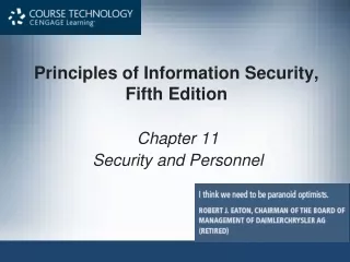 Principles of Information Security,  Fifth Edition