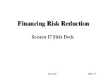 Financing Risk Reduction - slide 1