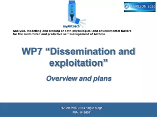 WP7 “Dissemination and exploitation”