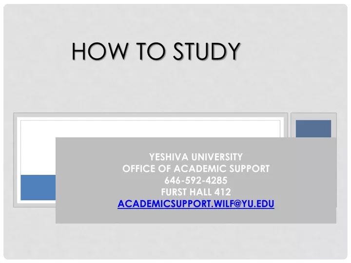 how to study
