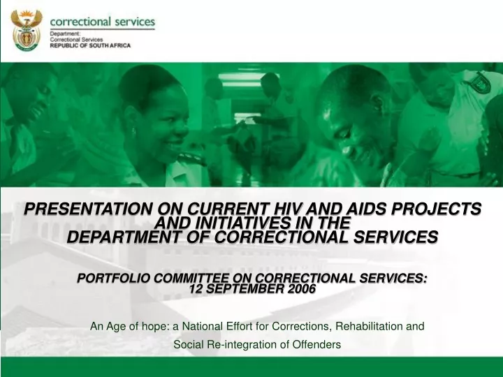 presentation on current hiv and aids projects